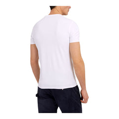 Guess T-shirt Manica Corta scollo a V in Cotone Uomo