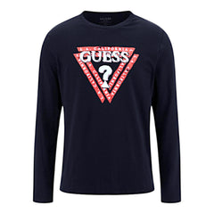 Guess T-shirt Manica Lunga in Cotone Uomo
