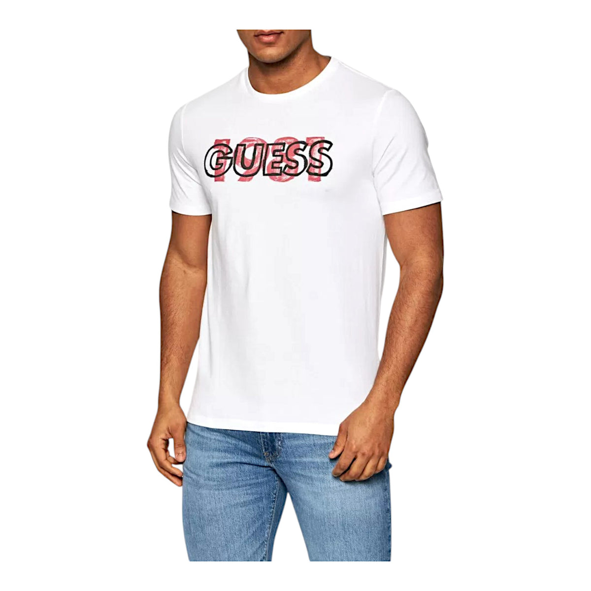 Guess T-shirt Manica Corta in Cotone Uomo