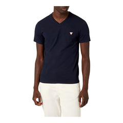 Guess T-shirt Manica Corta scollo a V in Cotone Uomo