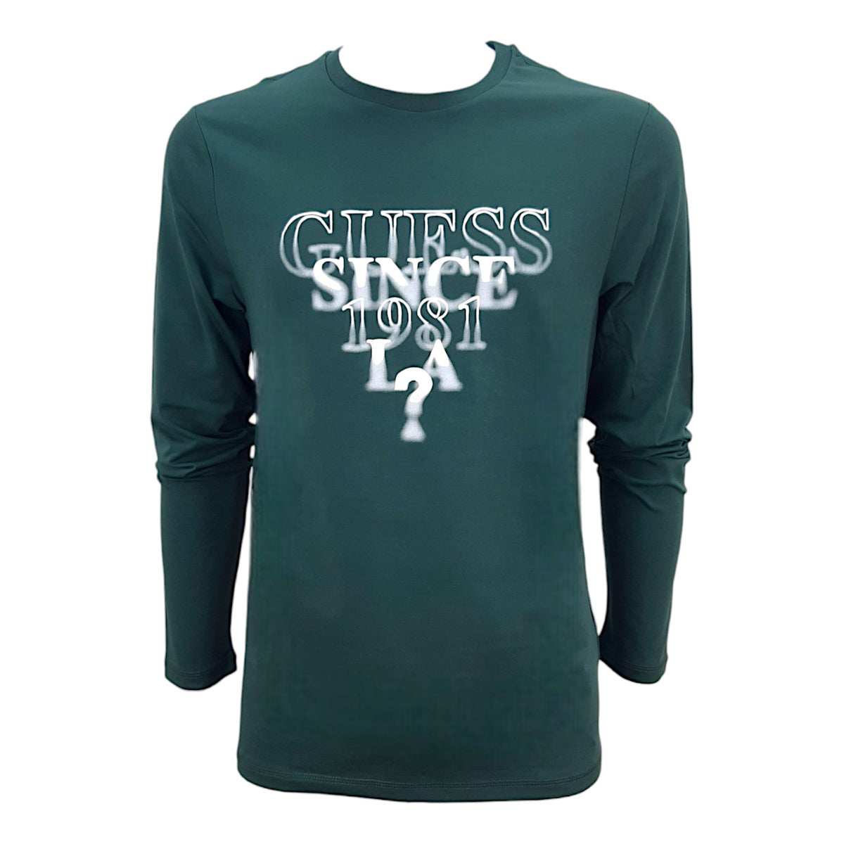 Guess T-shirt Manica Lunga in Cotone Uomo