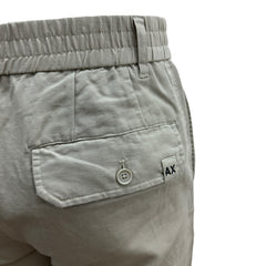 Armani Exchange pantaloni casual in lino misto cotone uomo