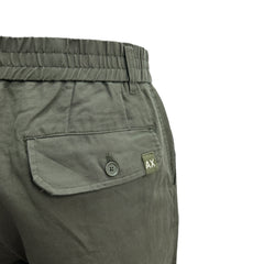 Armani Exchange pantaloni casual in lino misto cotone uomo