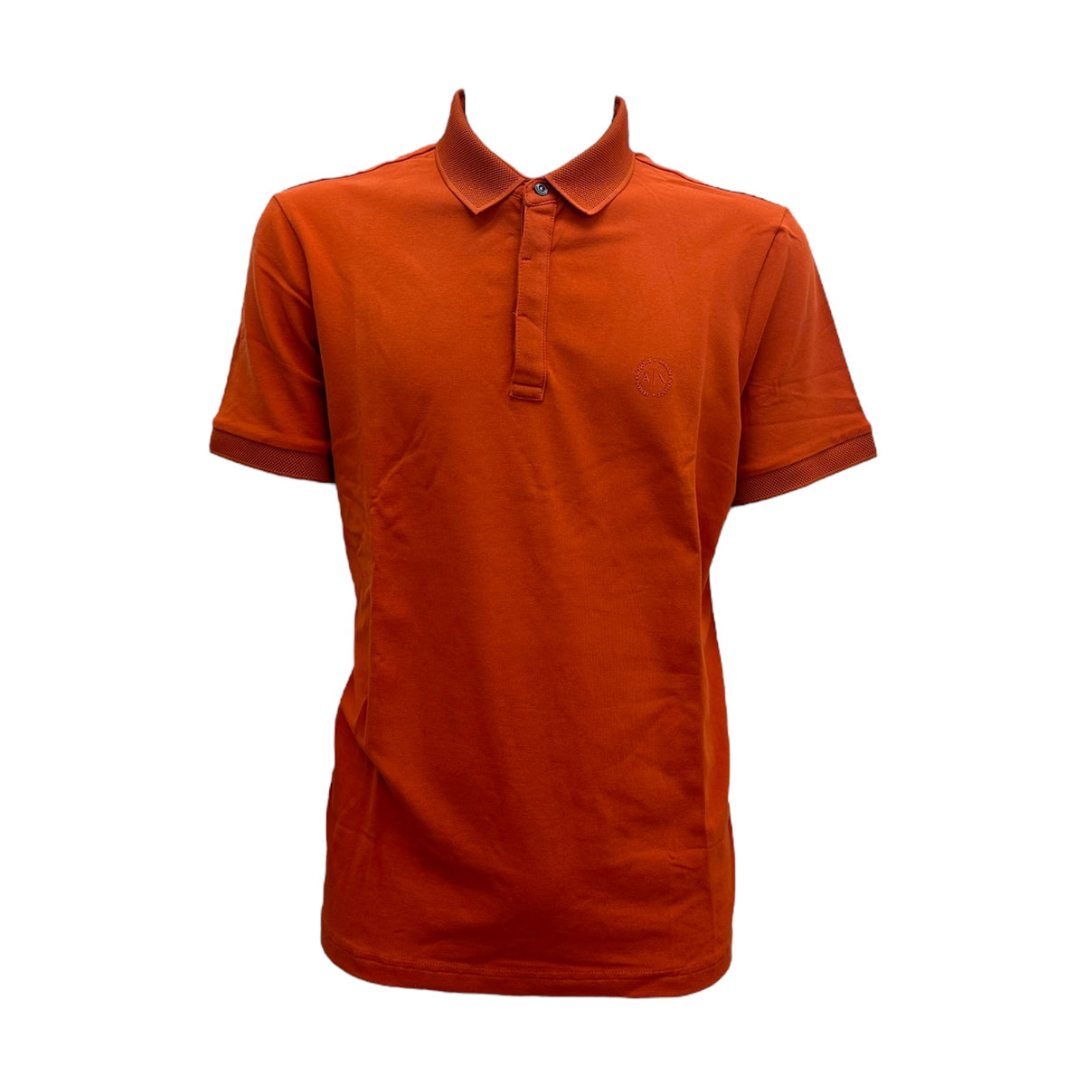 Armani Exchange polo manica corta slim fit in piquet stretch uomo