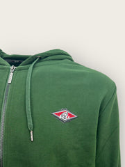 Bear felpa con cappuccio full zip logo piccolo uomo