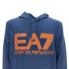 EA7 Emporio Armani felpa con cappuccio Logo Series in cotone uomo