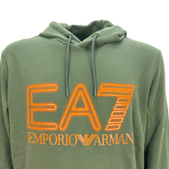 EA7 Emporio Armani felpa con cappuccio Logo Series in cotone uomo