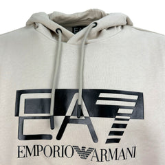 Ea7 Emporio Armani felpa con cappuccio felpata visibility uomo