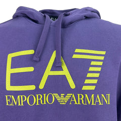 EA7 Emporio Armani felpa con cappuccio in cotone uomo