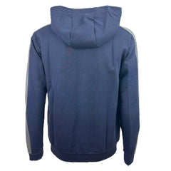 Ea7 Emporio Armani felpa con cappuccio e zip athletic colour block in misto cotone uomo