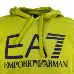 EA7 Emporio Armani felpa con cappuccio in misto cotone uomo