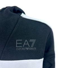 EA7 Emporio Armani felpa con cappuccio Ahtletic Colour Block in misto cotone uomo