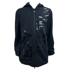 EA7 Emporio Armani felpa full zip con cappuccio bambina