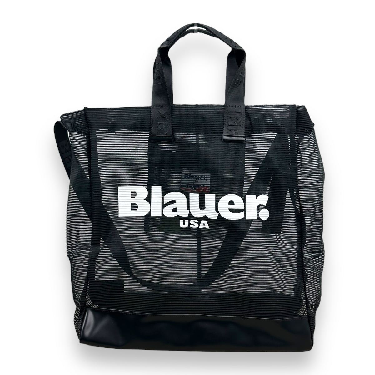 Blauer shopping bag grande Hana donna