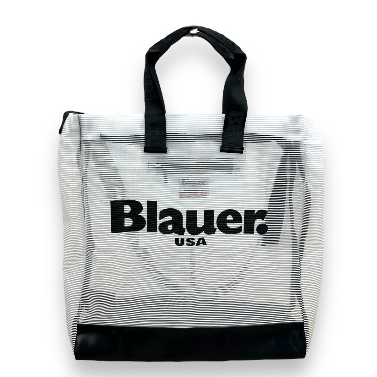 Blauer shopping bag grande Hana donna