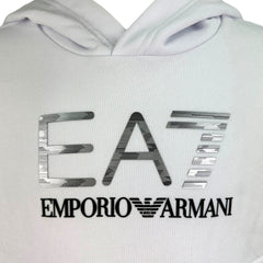 Ea7 Emporio Armani felpa con cappuccio visibility boy in misto cotono bambino