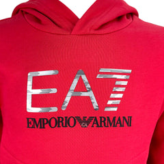 EA7 Emporio Armani felpa con cappuccio visibility boy in misto cotone bambino