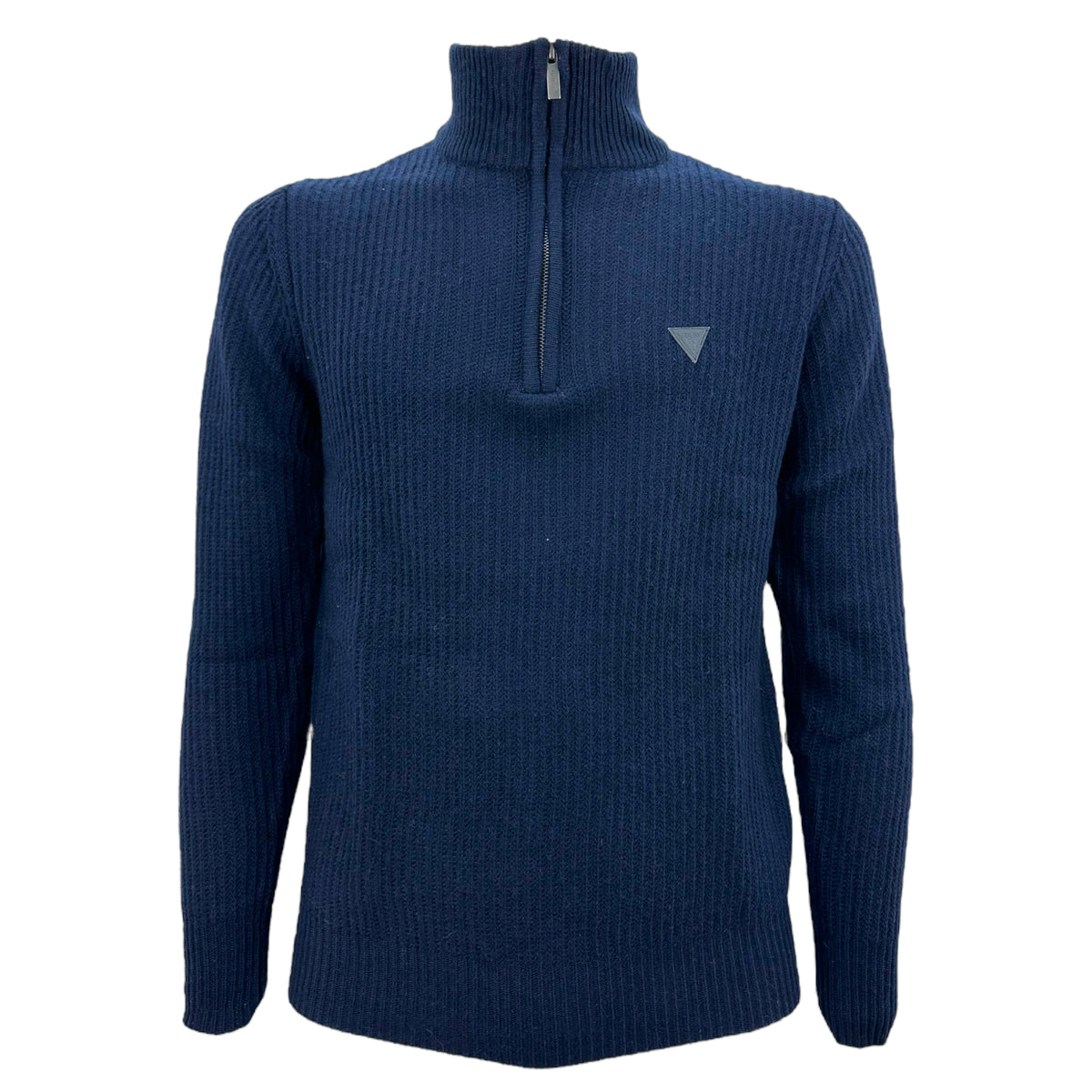 Guess Maglione A Coste Mezza Zip Aric Uomo