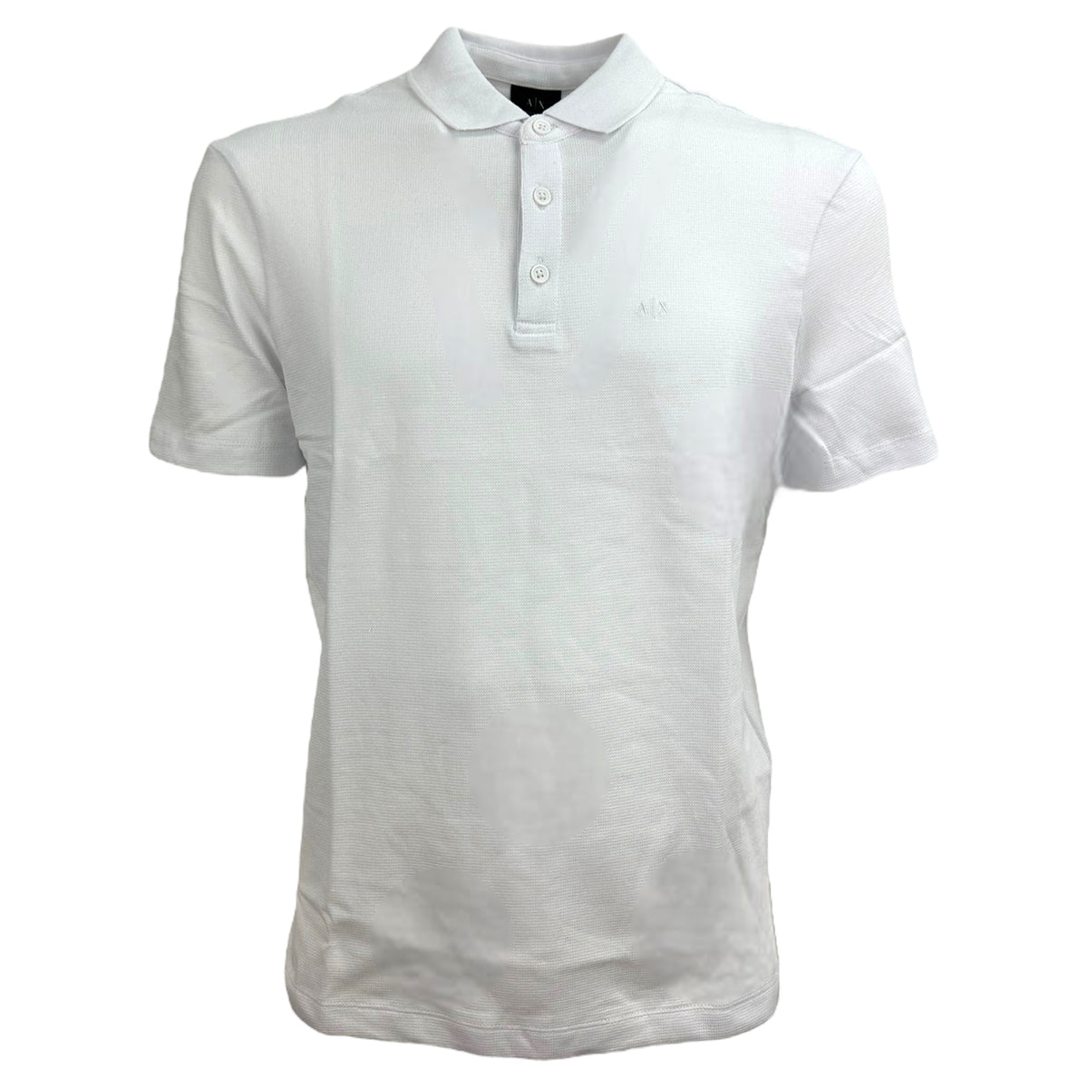 Armani Exchange polo manica corta in cotone uomo