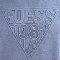 Guess felpa girocollo con logo in rilievo victor uomo