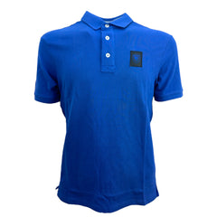 Blauer polo manica corta uomo