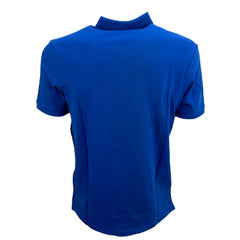 Blauer polo manica corta uomo