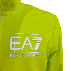 Ea7 Emporio Armani tuta logo a contrasto uomo