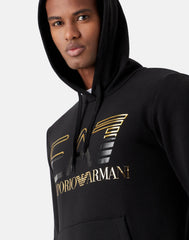 Ea7 Emporio Armani felpa con cappuccio logo series uomo