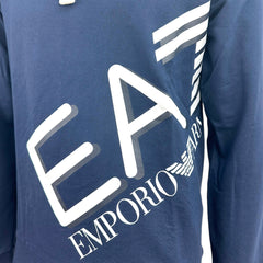 Ea7 Emporio Armani felpa con cappuccio in cotone uomo