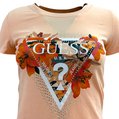 Guess T-shirt a maniche corte Tropical Triangle donna