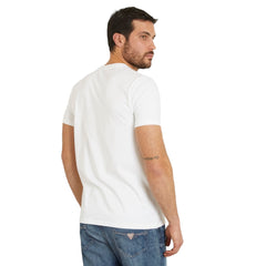 Guess T-shirt a maniche corte logo ricamato Basic Pima uomo