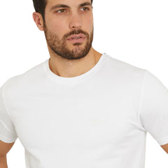 Guess T-shirt a maniche corte logo ricamato Basic Pima uomo