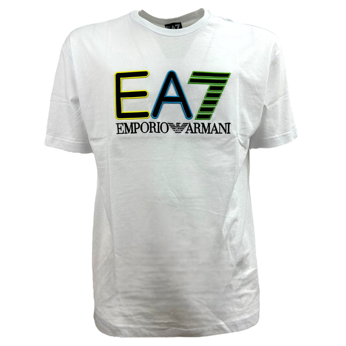 Ea7 Emporio Armani t-shirt logo series con maxi logo uomo