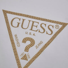 Guess T-shirt stretch logo triangolo gold donna