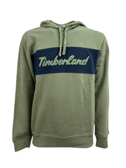 Timberland felpa cappuccio logo corsivo uomo