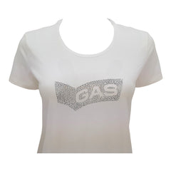 Gas T-shirt Strass Bling Jersey Donna donna