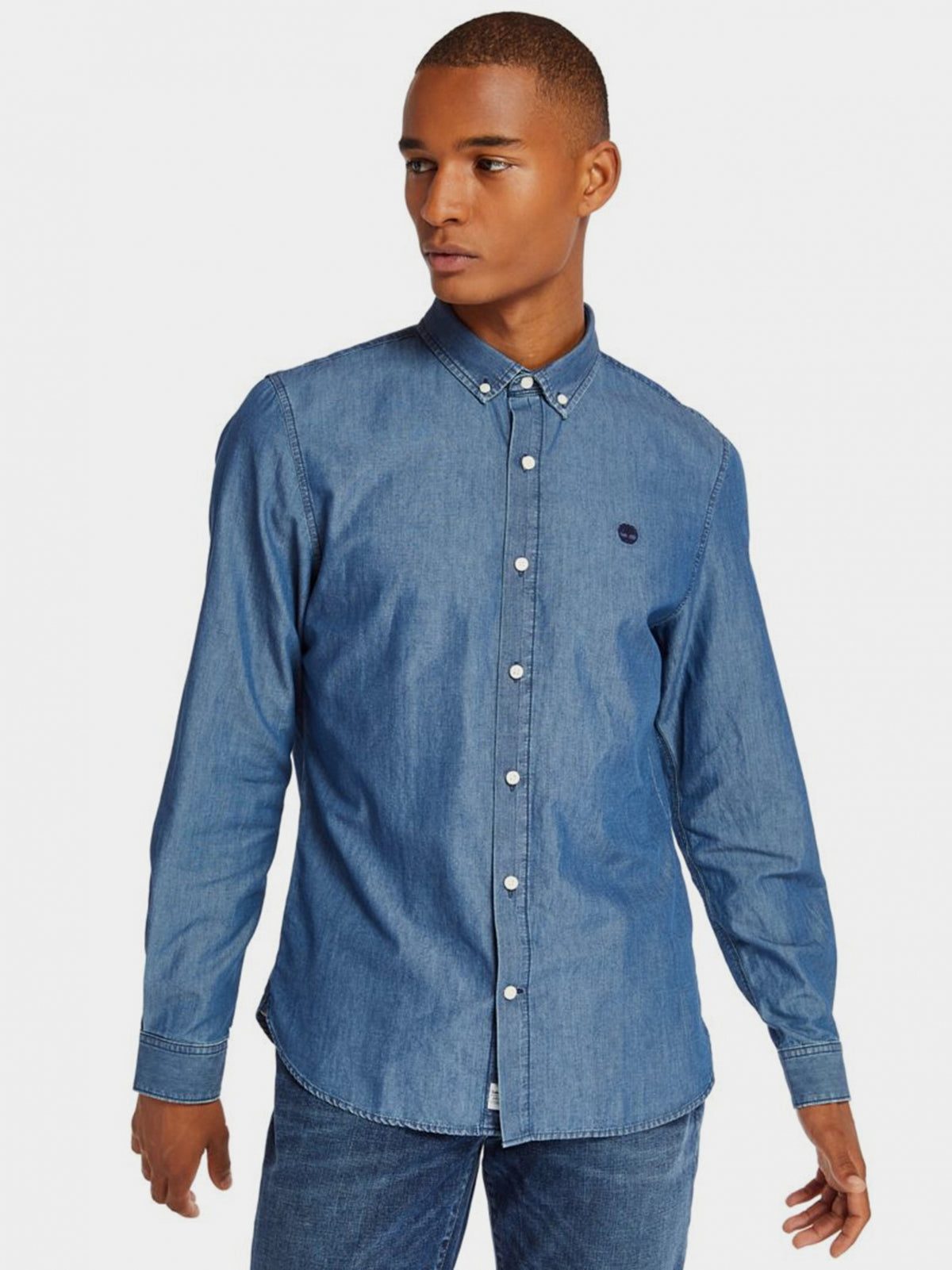 Timberland camicia manica lunga jeans uomo