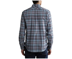 Napapijri camicia in flanella manica lunga check G-Trekking uomo