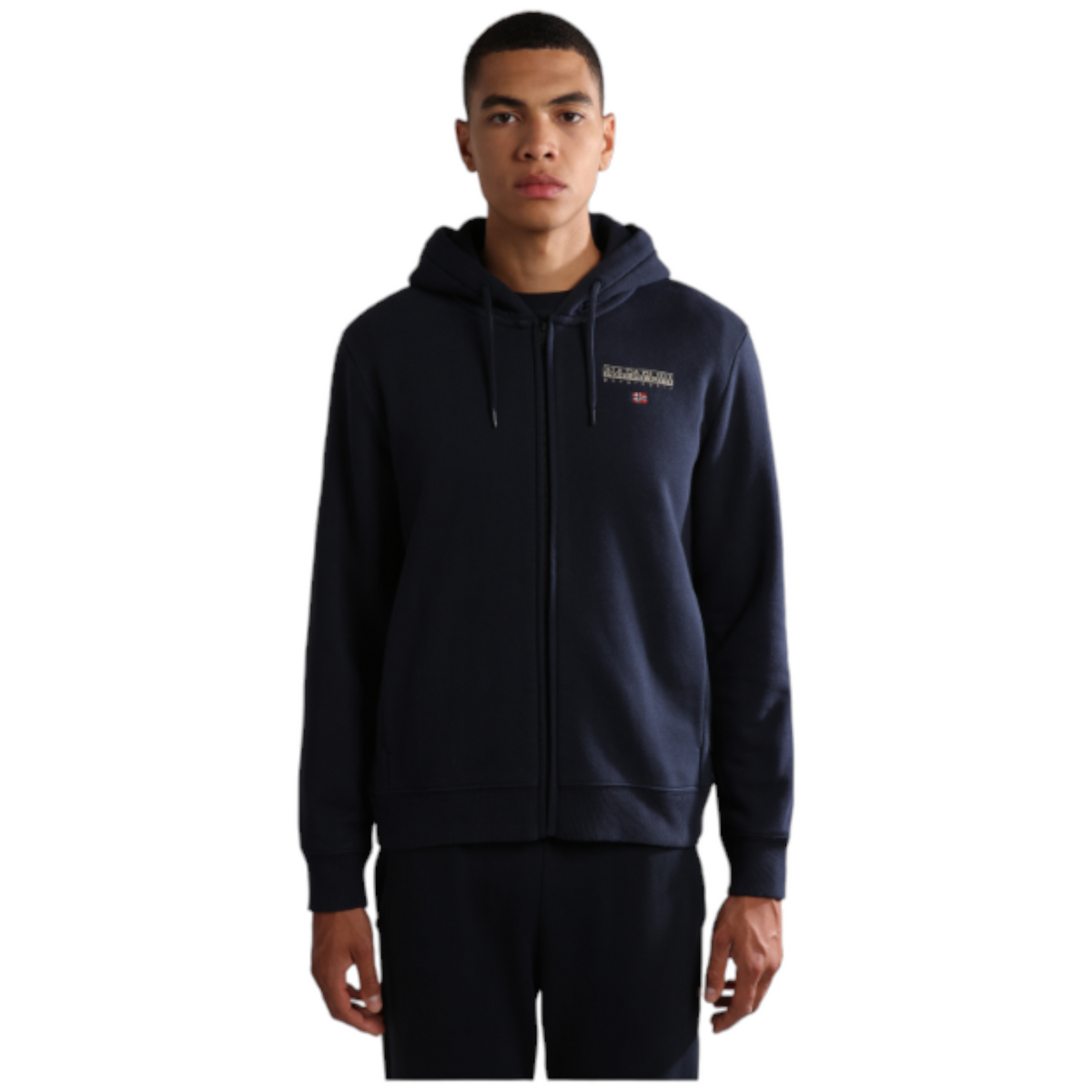 Napapijri felpa full zip con cappuccio B-Ayas Fzh uomo