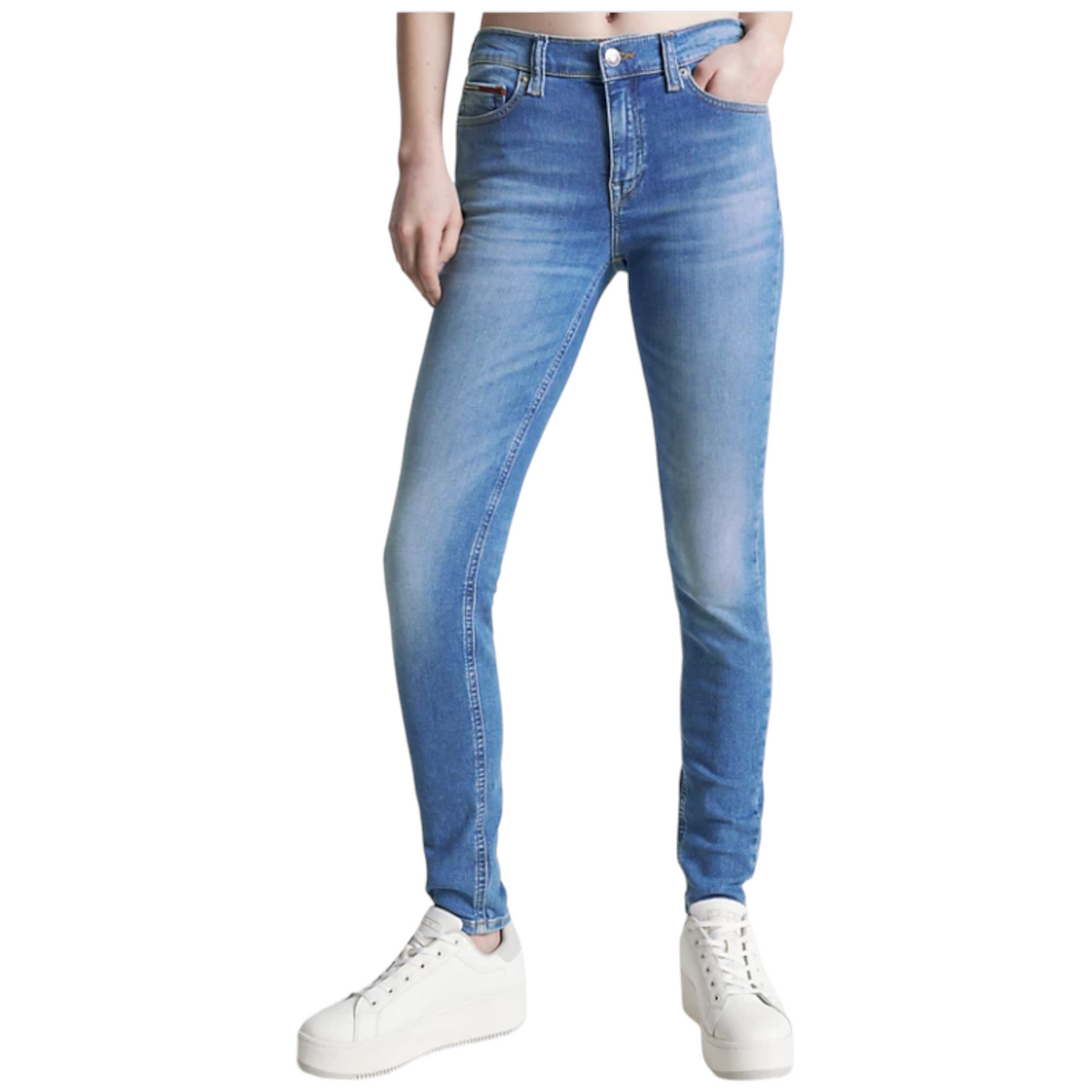 Tommy Hilfiger jeans a vita media skinny Nora donna