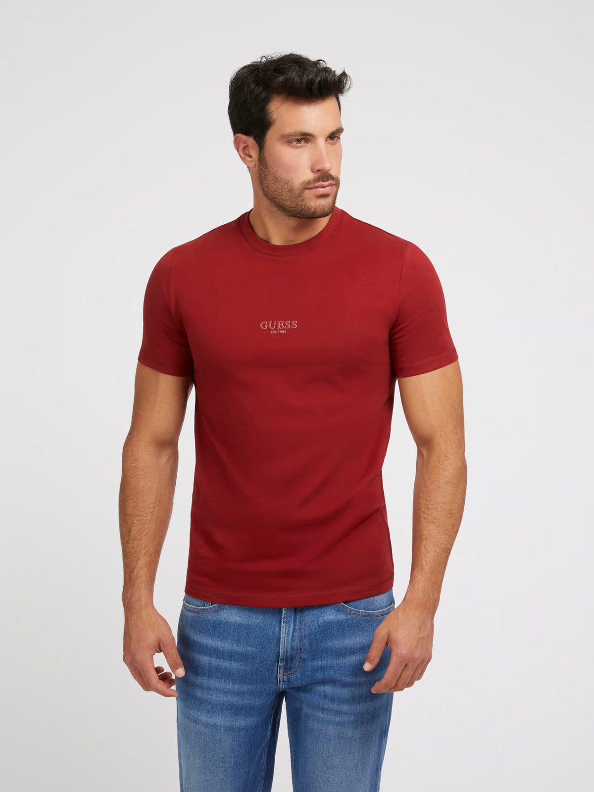 Guess T-shirt Uomo Manica Corta Aidy Logo Piccolo