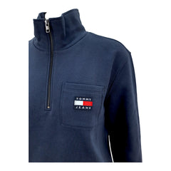 Tommy Hilfiger felpa girocollo mezza zip donna