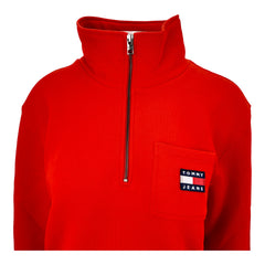 Tommy Hilfiger felpa girocollo mezza zip donna