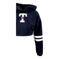 Tommy Hilfiger felpa crop stile college donna