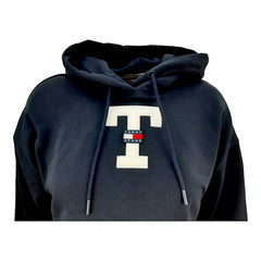 Tommy Hilfiger felpa crop stile college donna