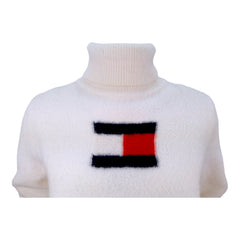 Tommy Hilfiger maglioncino crop collo alto donna