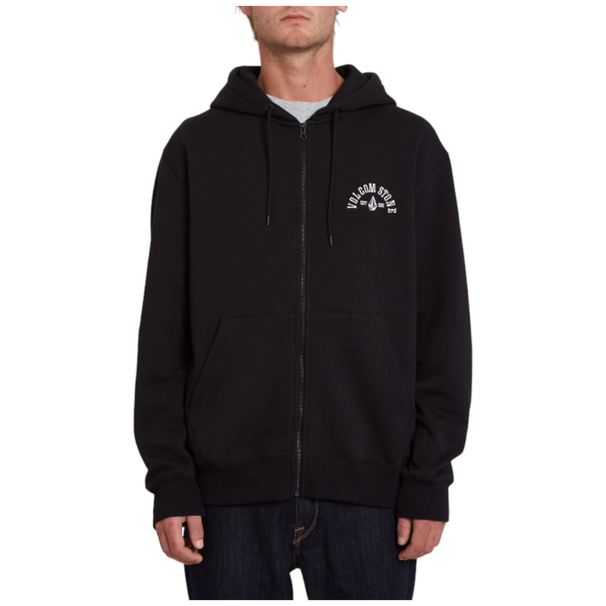 Volcom felpa con cappuccio full zip estends uomo