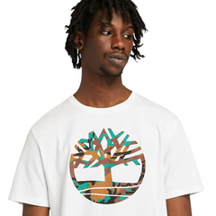 Timberland t-shirt regular fit Kennebec river camo tree uomo