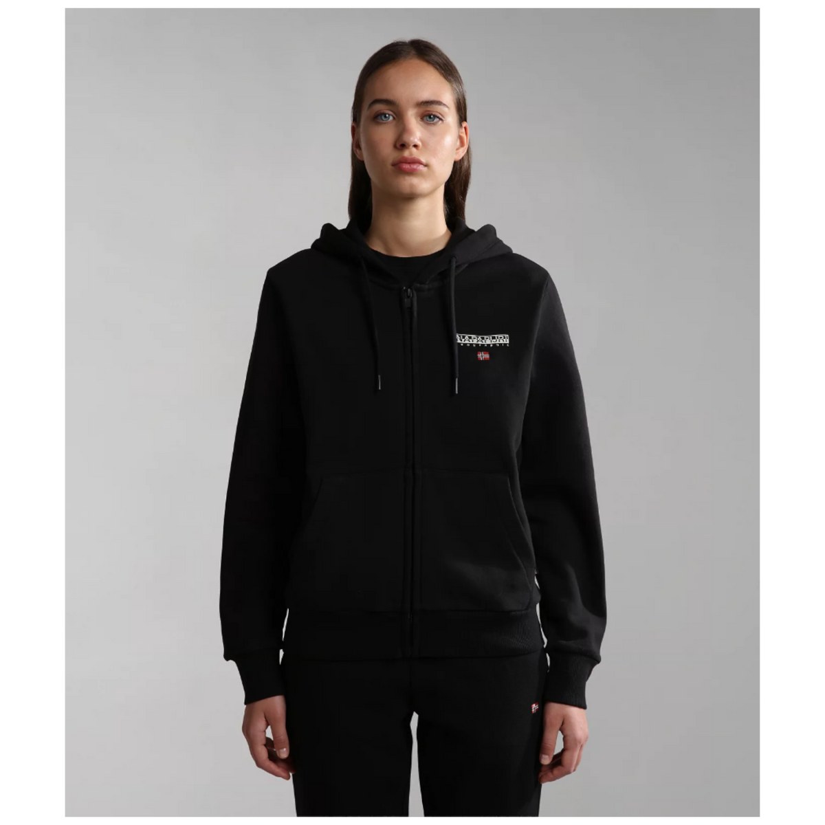 Napapijri felpa full zip con cappuccio B-Ayas Fzh W 1 donna