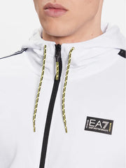 EA7 Emporio Armani felpa full zip logo series uomo